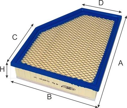 GoodWill AG 883 - Повітряний фільтр autozip.com.ua