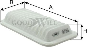 GoodWill AG 301 ECO - Повітряний фільтр autozip.com.ua