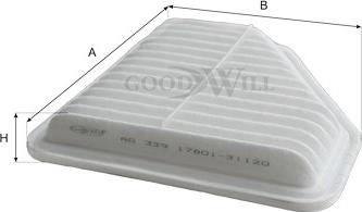 GoodWill AG 339 ECO - Повітряний фільтр autozip.com.ua