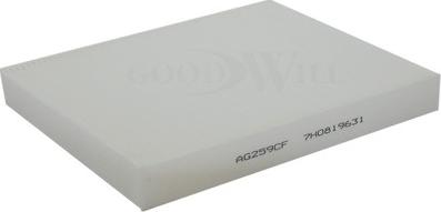 GoodWill AG 259 CF - Фільтр, повітря у внутрішній простір autozip.com.ua