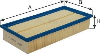 GoodWill AG 288 - Повітряний фільтр autozip.com.ua