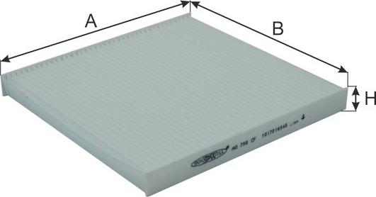 GoodWill AG 796 CF - Фільтр, повітря у внутрішній простір autozip.com.ua