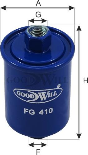 GoodWill FG 410 - Паливний фільтр autozip.com.ua