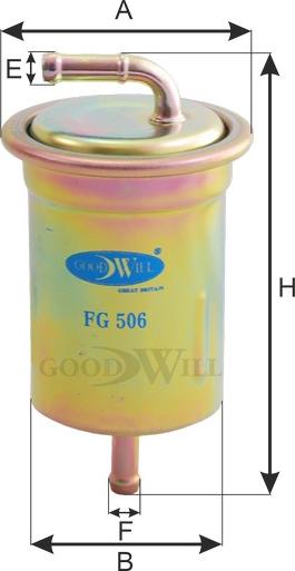 GoodWill FG 506 - Паливний фільтр autozip.com.ua