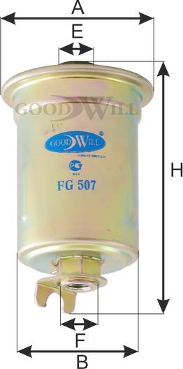 GoodWill FG 507 - Паливний фільтр autozip.com.ua