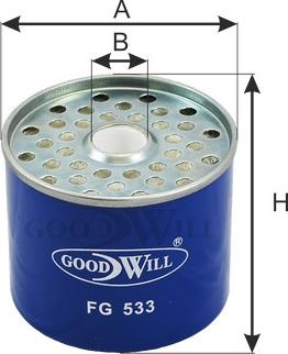 GoodWill FG 533 - Паливний фільтр autozip.com.ua
