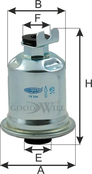 GoodWill FG 526 - Паливний фільтр autozip.com.ua