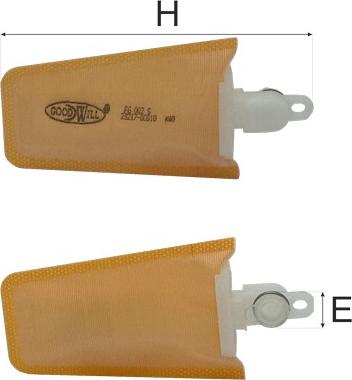 GoodWill FG 002 S - Паливний фільтр autozip.com.ua