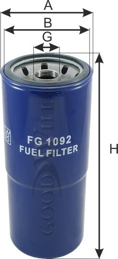 GoodWill FG 1092 - Паливний фільтр autozip.com.ua