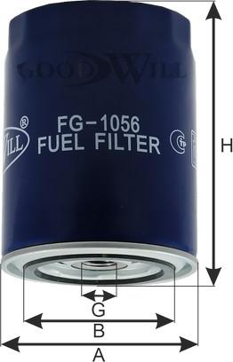 GoodWill FG 1056 - Паливний фільтр autozip.com.ua