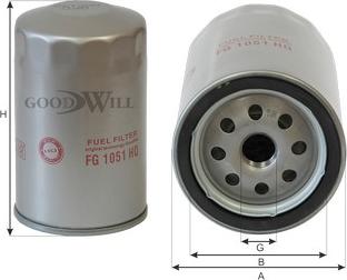 GoodWill FG 1051 HQ - Паливний фільтр autozip.com.ua