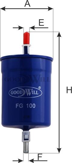GoodWill FG 100 - Паливний фільтр autozip.com.ua