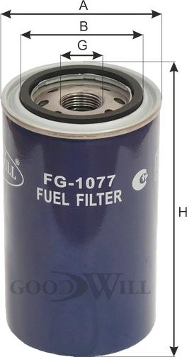GoodWill FG 1077 - Паливний фільтр autozip.com.ua