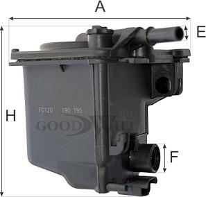 GoodWill FG 120 - Паливний фільтр autozip.com.ua