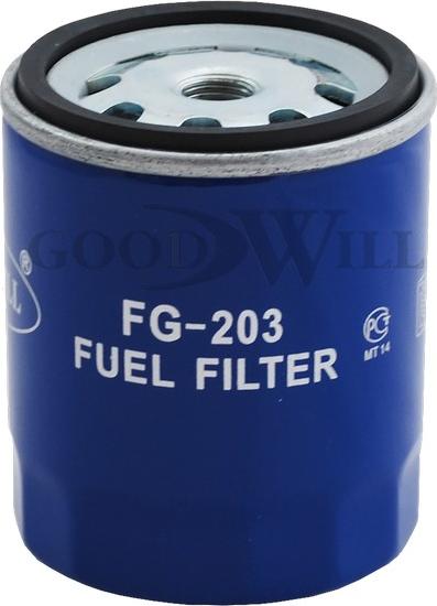 GoodWill FG 203 - Паливний фільтр autozip.com.ua