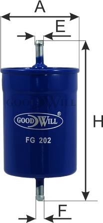 GoodWill FG 202 - Паливний фільтр autozip.com.ua