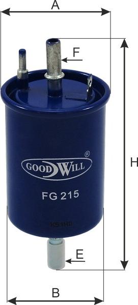 GoodWill FG 215 - Паливний фільтр autozip.com.ua