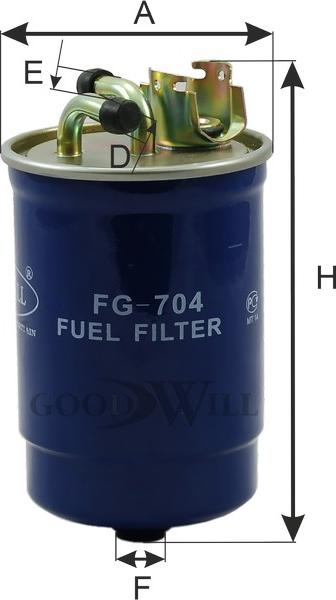 GoodWill FG 704 - Паливний фільтр autozip.com.ua