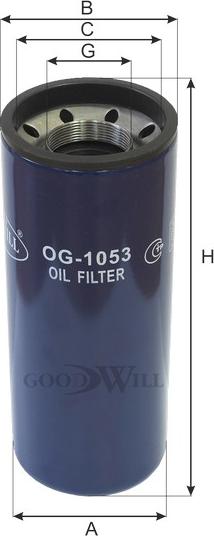 GoodWill OG 1053 - Масляний фільтр autozip.com.ua