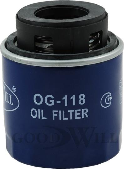 GoodWill OG 118 - Масляний фільтр autozip.com.ua