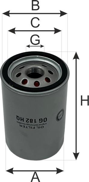 GoodWill OG 182 HQ - Масляний фільтр autozip.com.ua