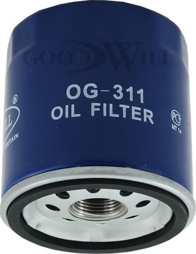 GoodWill OG 311 - Масляний фільтр autozip.com.ua
