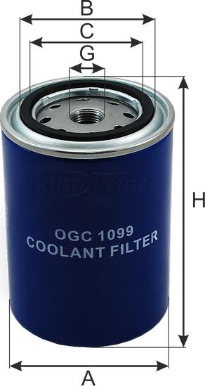 GoodWill OGC 1099 - Фільтр для охолоджуючої рідини autozip.com.ua