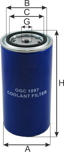 GoodWill OGC 1097 - Фільтр для охолоджуючої рідини autozip.com.ua