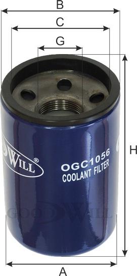 GoodWill OGC 1056 - Фільтр для охолоджуючої рідини autozip.com.ua