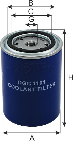 GoodWill OGC 1101 - Фільтр для охолоджуючої рідини autozip.com.ua