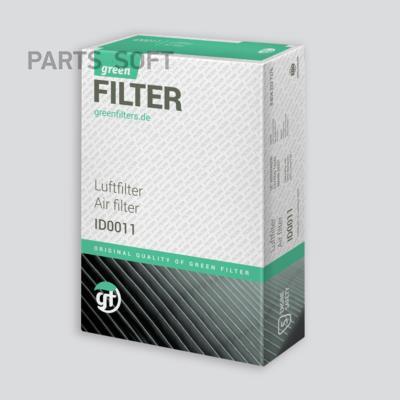 Green Filter LF0227 - Повітряний фільтр autozip.com.ua