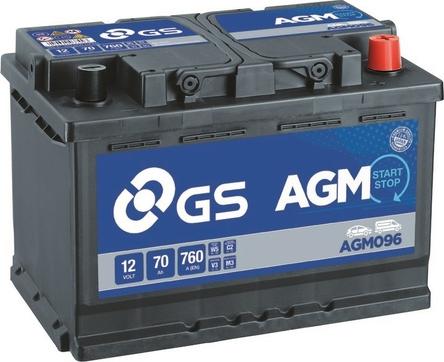 GS AGM096 - Стартерна акумуляторна батарея, АКБ autozip.com.ua