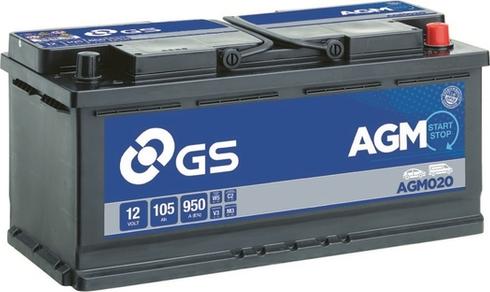 GS AGM020 - Стартерна акумуляторна батарея, АКБ autozip.com.ua
