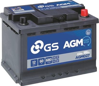 GS AGM027 - Стартерна акумуляторна батарея, АКБ autozip.com.ua