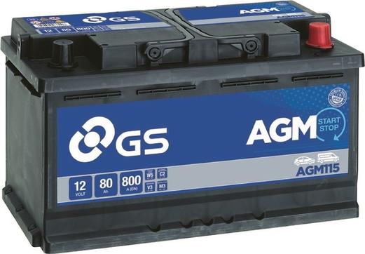 GS AGM115 - Стартерна акумуляторна батарея, АКБ autozip.com.ua