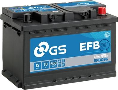 GS EFB096 - Стартерна акумуляторна батарея, АКБ autozip.com.ua