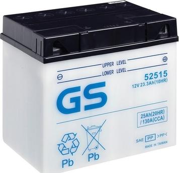 GS GS-52515 - Стартерна акумуляторна батарея, АКБ autozip.com.ua