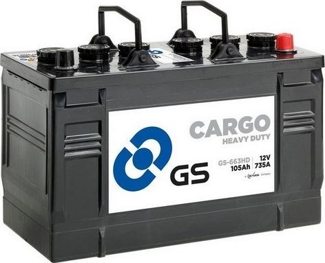 GS GS-663HD - Стартерна акумуляторна батарея, АКБ autozip.com.ua
