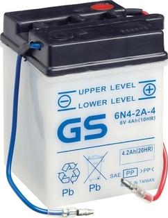 GS GS-6N4-2A-4 - Стартерна акумуляторна батарея, АКБ autozip.com.ua