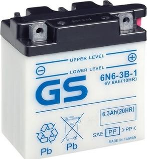 GS GS-6N6-3B-1 - Стартерна акумуляторна батарея, АКБ autozip.com.ua