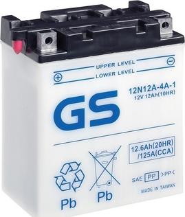 GS GS-12N12A-4A-1 - Стартерна акумуляторна батарея, АКБ autozip.com.ua