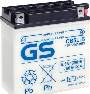 GS GS-CB5L-B - Стартерна акумуляторна батарея, АКБ autozip.com.ua