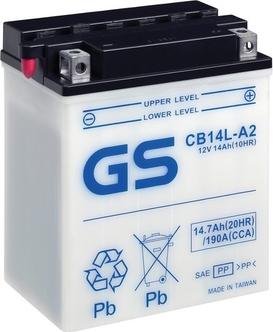GS GS-CB14L-A2 - Стартерна акумуляторна батарея, АКБ autozip.com.ua
