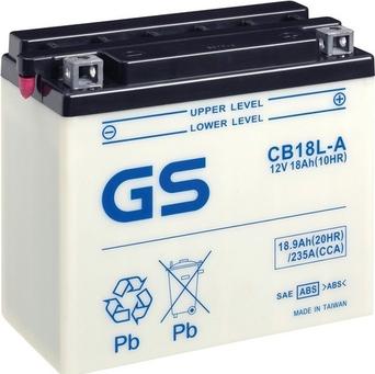 GS GS-CB18L-A - Стартерна акумуляторна батарея, АКБ autozip.com.ua