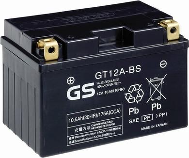 GS GS-GT12A-BS - Стартерна акумуляторна батарея, АКБ autozip.com.ua