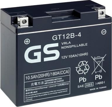 GS GS-GT12B-4 - Стартерна акумуляторна батарея, АКБ autozip.com.ua