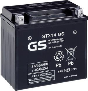 GS GS-GTX14-BS - Стартерна акумуляторна батарея, АКБ autozip.com.ua