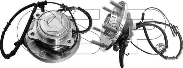 GSP 9400175 - Комплект підшипника маточини колеса autozip.com.ua