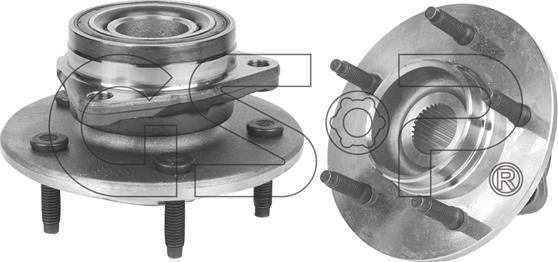 GSP 9333012 - Комплект підшипника маточини колеса autozip.com.ua