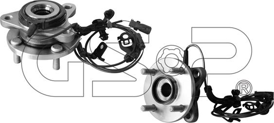 GSP 9326045 - Комплект підшипника маточини колеса autozip.com.ua